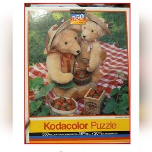 Puzzle with Bears and Strawberries